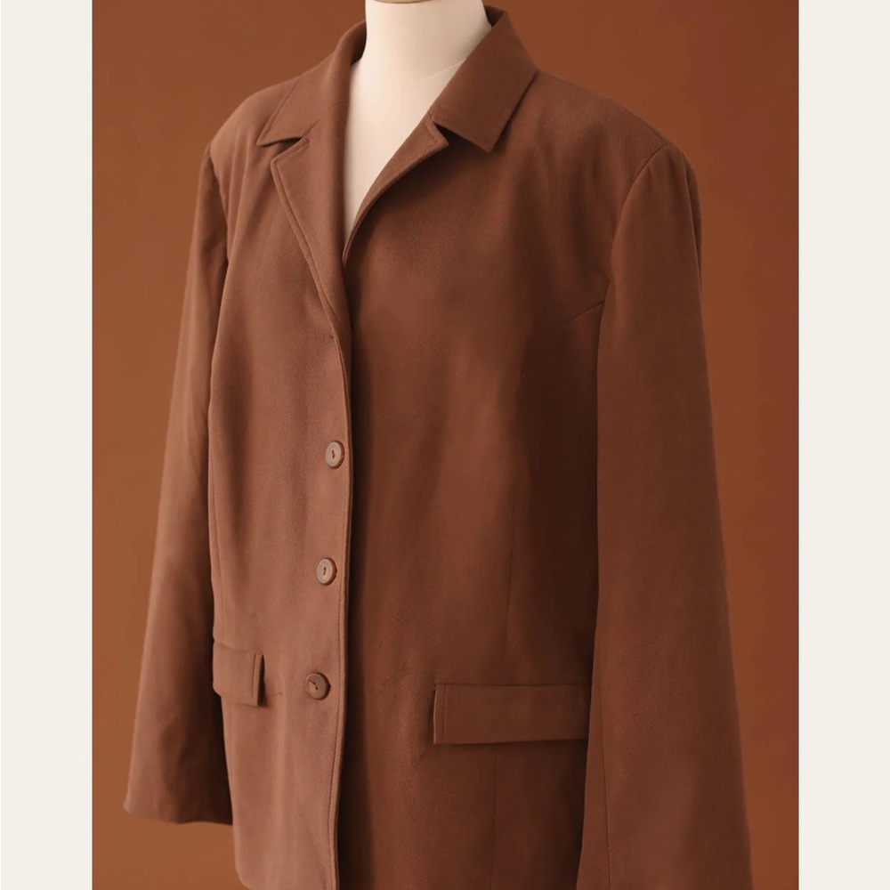Vintage brown oversized blazer - Audrey Leighton Vintage